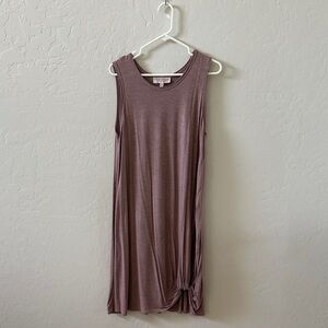 Sleeveless Mauve dress
